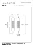Lucide CALIXT - Nástenné svietidlo - 1xE27 - Čierne