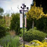 Záhradná meteorologická stanica - teplomer, zrážkomer, anemometer - 145 cm