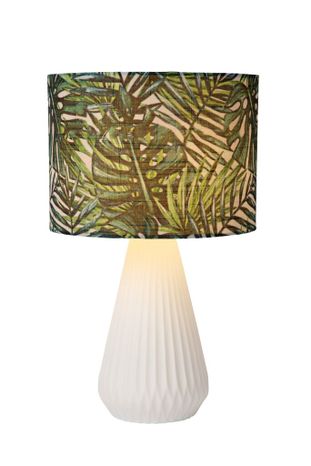 SERENOA - Stolná lampa - priemer 25 cm - 1xE14 - biela