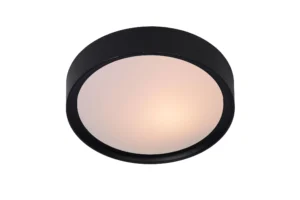LEX Flush ceilin.-White-O25-1xE27-9W-Synthe.