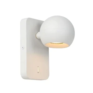 Lucide FAVORI - Wall spotlight - 1xGU10 - White