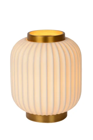 GOSSE Table lamp-White-O19,5-1xE14-25W-Porcel.