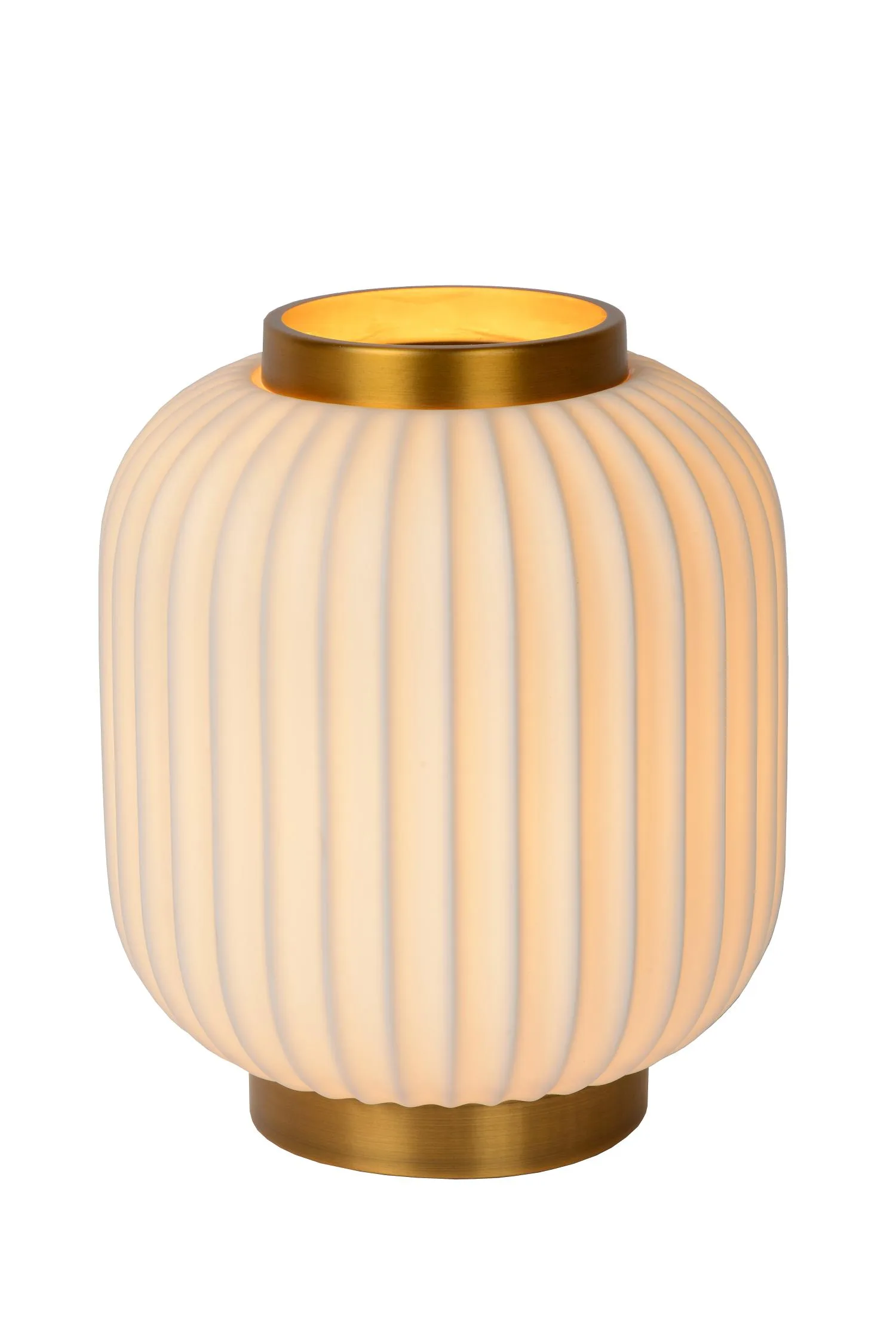 GOSSE Table lamp-White-O19,5-1xE14-25W-Porcel.
