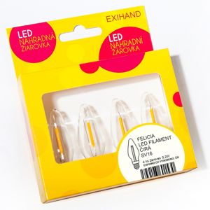 Blistr 4 čiré žárovky FELICIA LED FILAMENT 14V/0,2