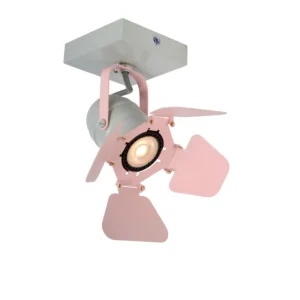 PICTO Ceiling spot. Child-Pink-1xGU10-35W-Metal