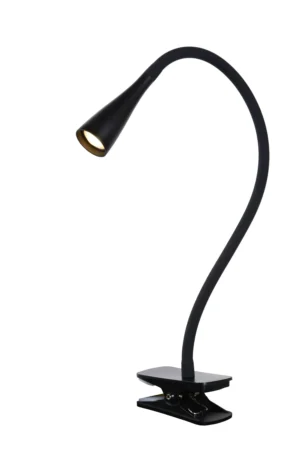 ZOZY Clamp lamp-Black-LED Dimm.-4W-3000K-Synthe.