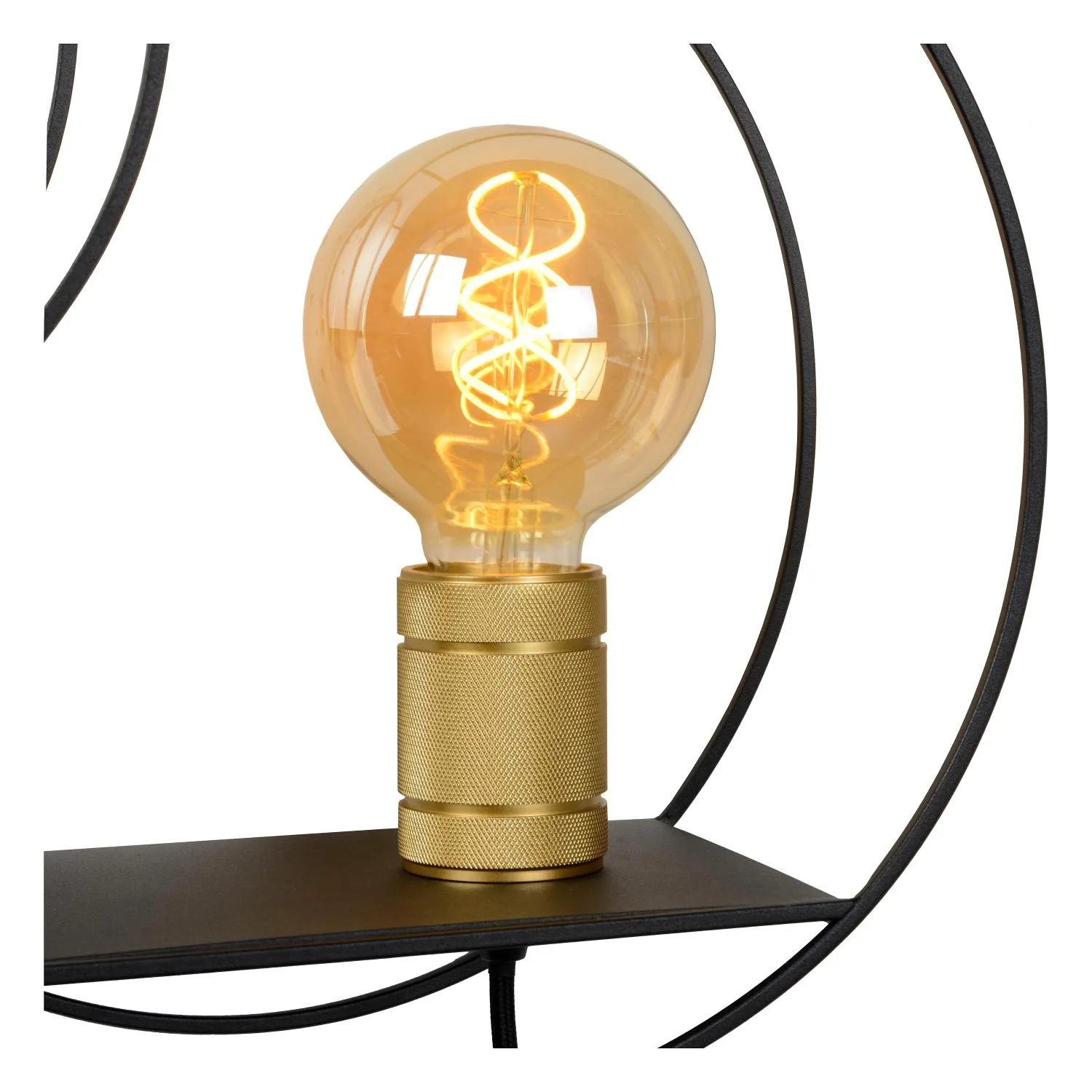 CIRCLE Wall light-Black-1xE27-40W-Metal – Obrázok 5