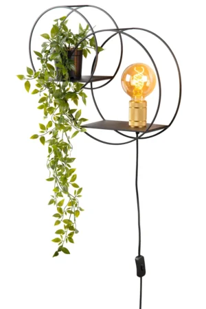 CIRCLE Wall light-Black-1xE27-40W-Metal
