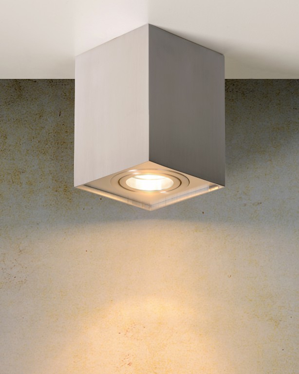 Lucide TUBE - Ceiling spotlight - 1xGU10 - Satin C – Obrázok 4