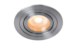 TUBE Recessed spo.-Satin .-O9,2-1xGU10-50W-Alumin.