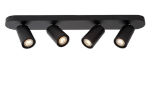 XYRUS Ceiling spot.-Black-LED Dimm.-4xGU10-5W