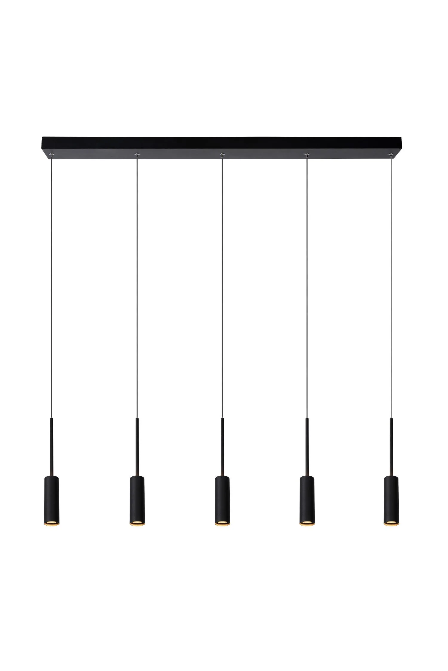 TUBULE Pendant light-Black-LED-7W-2700K-Alumin.