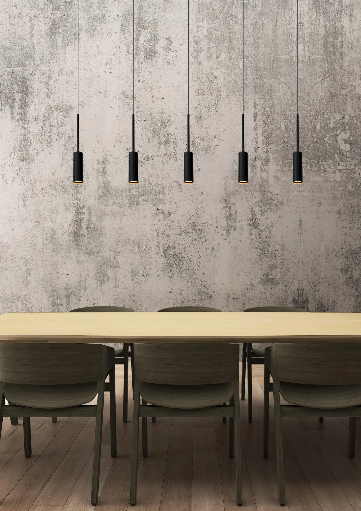 TUBULE Pendant light-Black-LED-7W-2700K-Alumin. – Obrázok 4