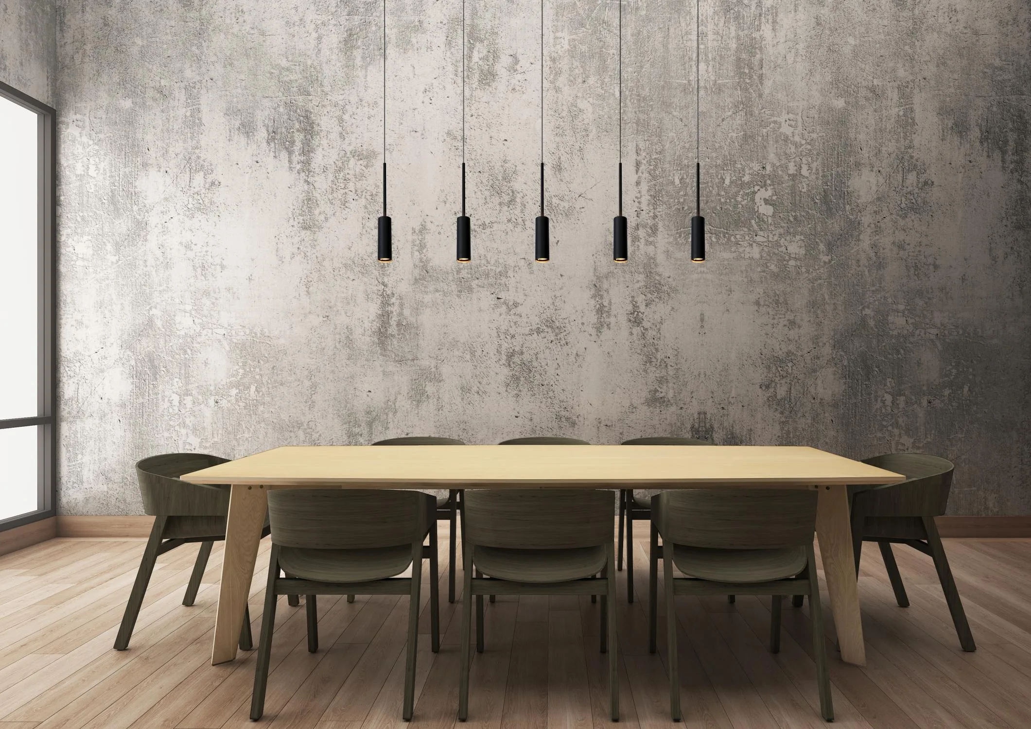 TUBULE Pendant light-Black-LED-7W-2700K-Alumin. – Obrázok 5