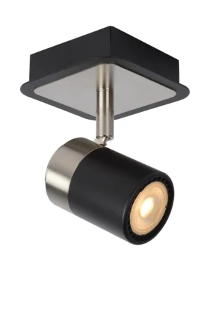 LENNERT Ceiling spot.-Black-LED Dimm.-1xGU10-5W