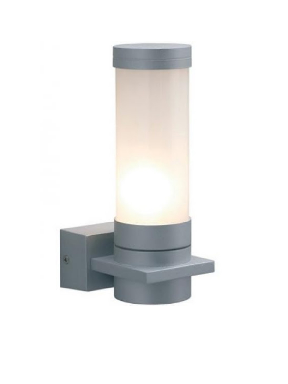 RICHARD záhradná nástenná lampa strieborná 1xE27