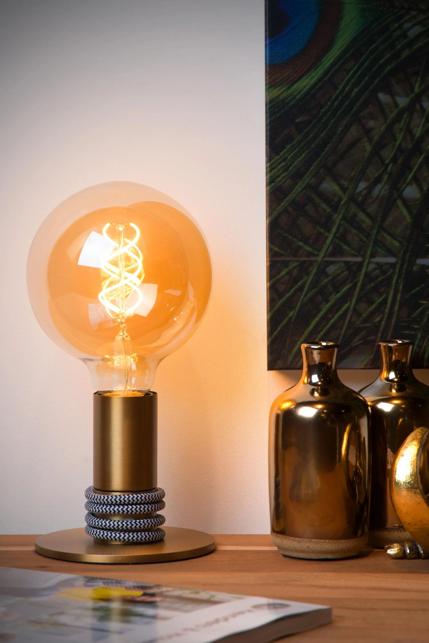 MARIT Table lamp-Matt G.-1xE27-40W-Steel – Obrázok 5