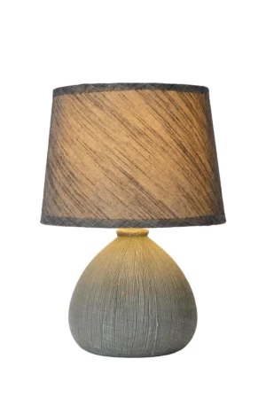 RAMZI Table lamp-Grey-O18-1xE14-40W-Cerami.