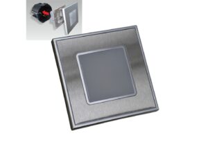 STEP LIGHT LED 1W,60lm,4000K,STEEL/SATIN