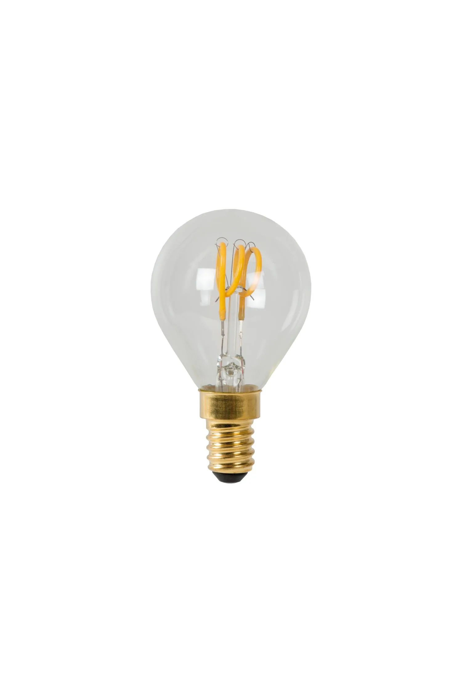 P45 Fil. Bulb-Amber-LED Dimm.-1xE14-3W-2200K – Obrázok 2