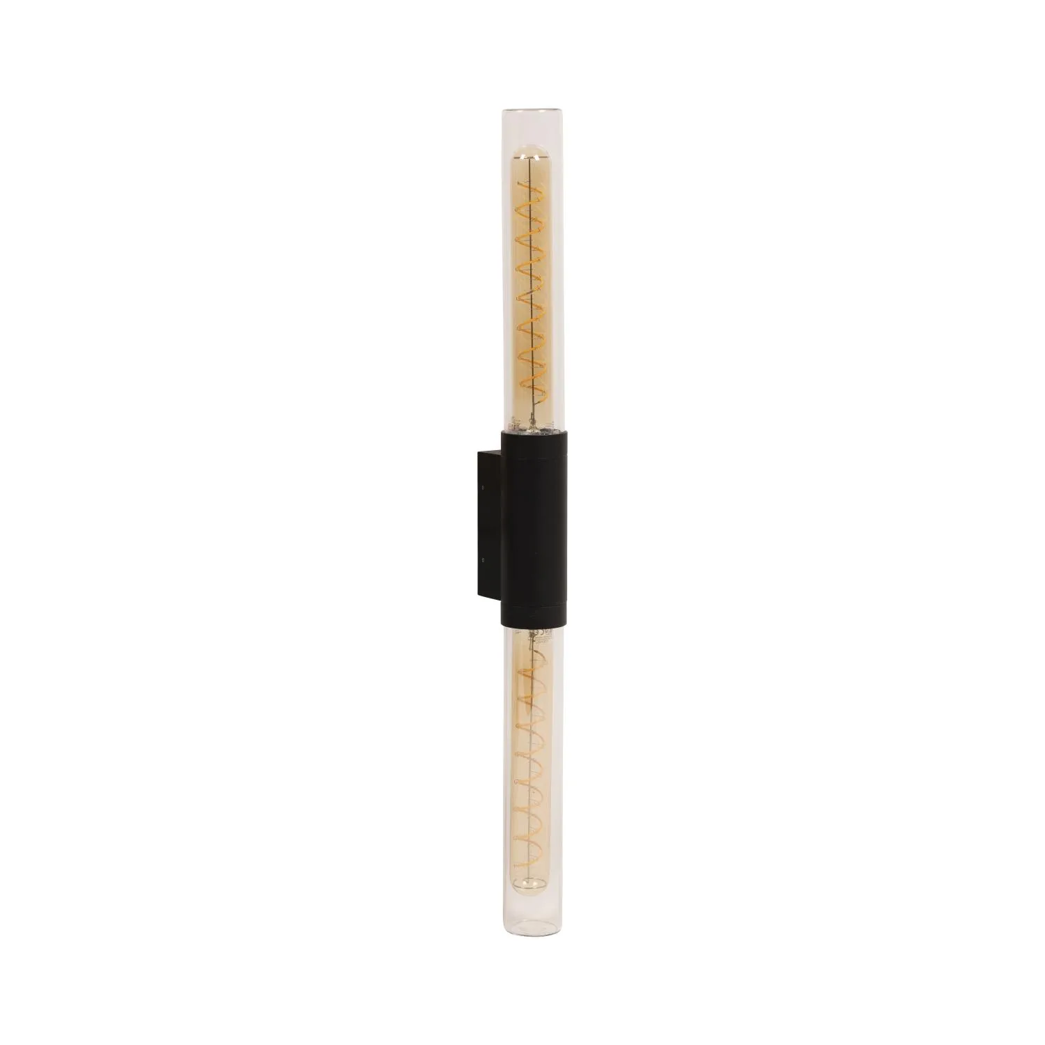 PILAR Wall light Outd.-Black-1xE27-6W-IP54-Glass – Obrázok 4