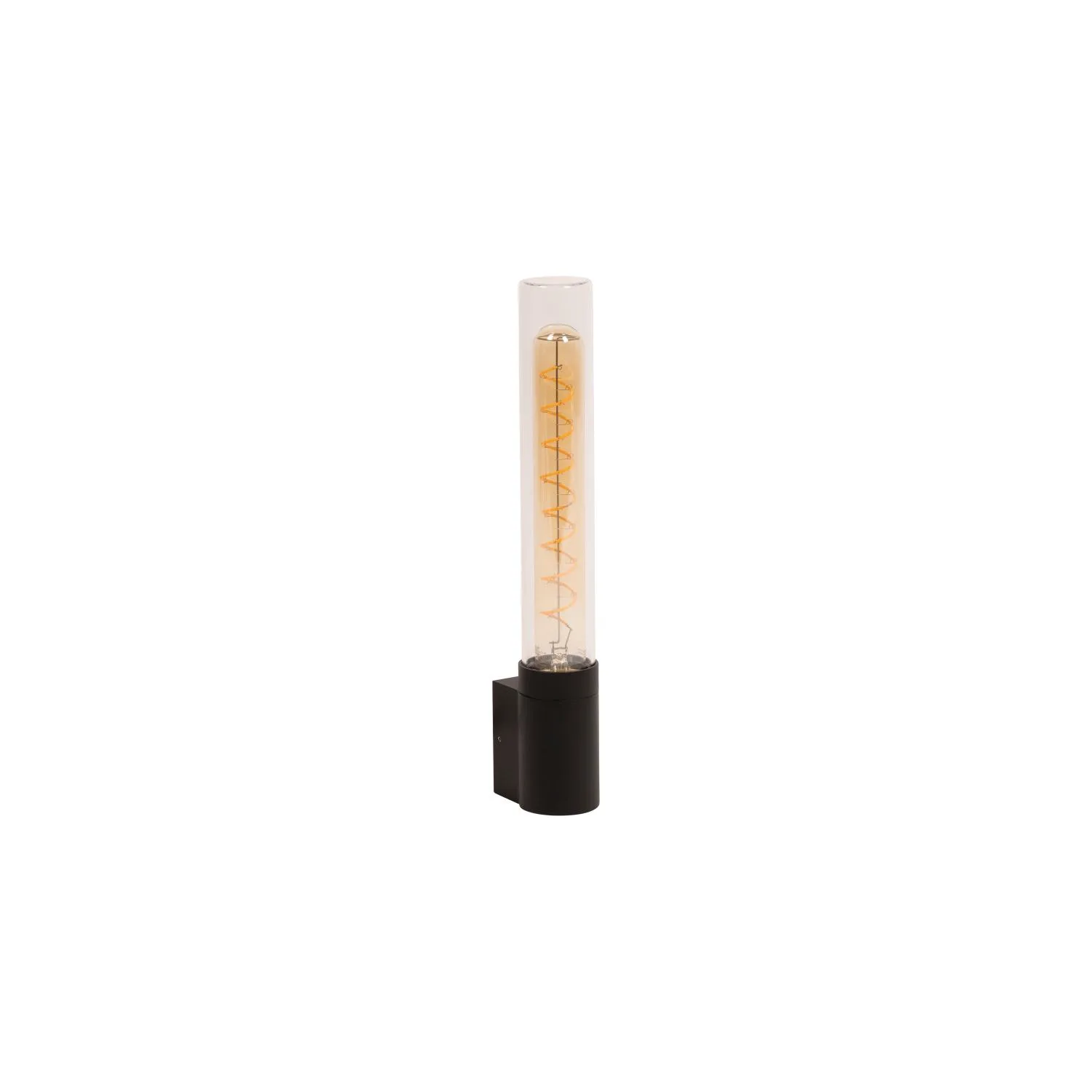 PILAR Wall light Outd.-Black-1xE27-6W-IP54-Glass – Obrázok 2