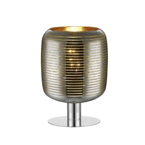ERYN Table lamp-Chrome-O20-1xE27-60W-Glass