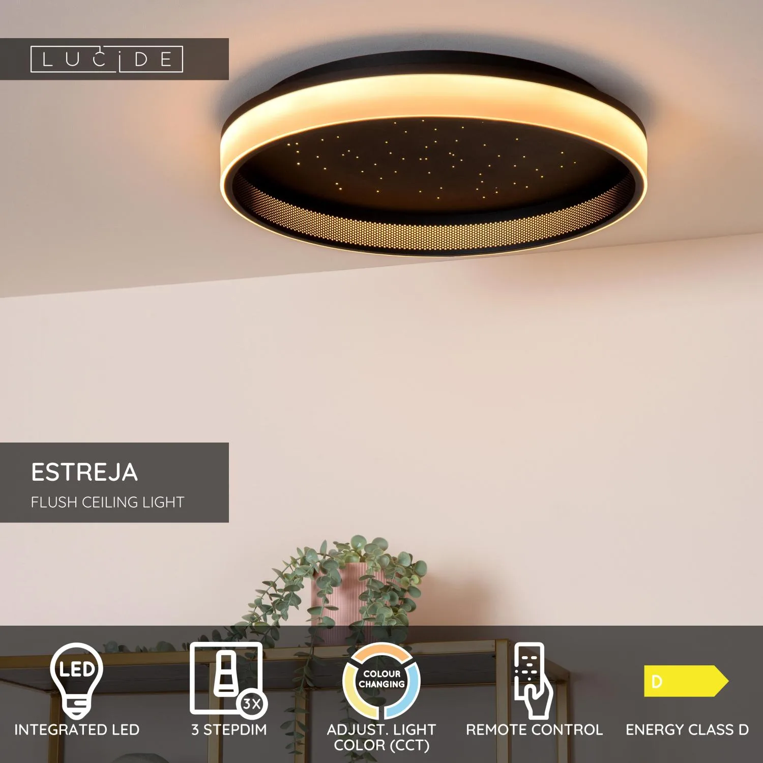 ESTREJA Flush ceilin.-White-O40-LED Dimm.-40W – Obrázok 3