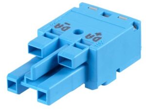 Socket 2-pole Cod. I 4,00 mm2 blue