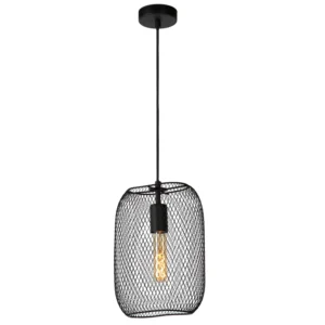 Lucide MESH - Pendant light - 1xE27 - Black