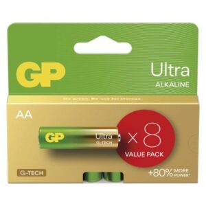 GP alkalická batéria ULTRA AA (LR6) 8PP