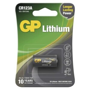 GP líthiová batéria CR123A, 1 ks Economy