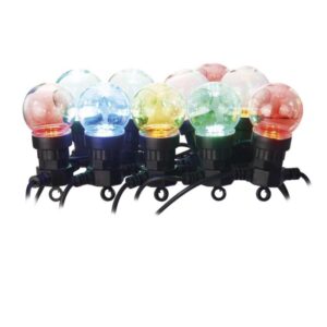 LED svetelná reťaz – 10x párty žiarovky, 5 m, vonk