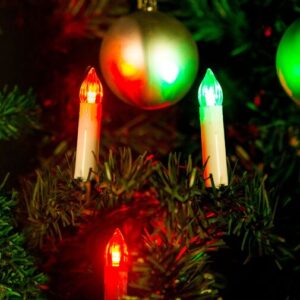 Vianočná LED sviečková sveteľná reťaz - Multicolor