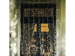 LED svietiaci záves, na vonkajšie použitie, 2 m x