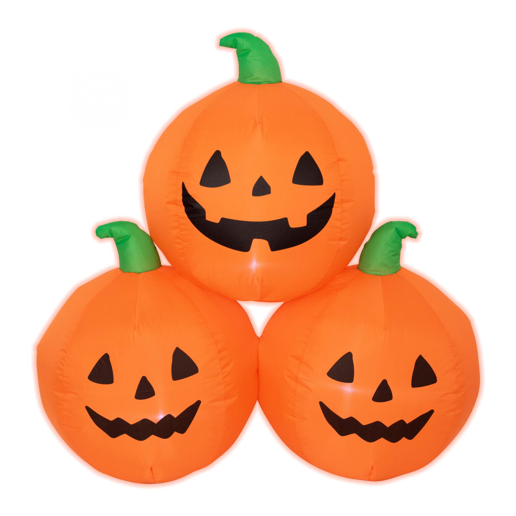 Nafukovacie tekvice Halloween (3 tekvice), 90 cm,