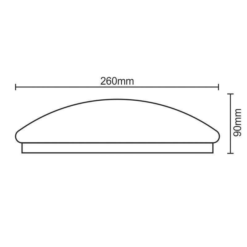 LED 12W/kruh,nadsad./neut./senzor – Obrázok 2