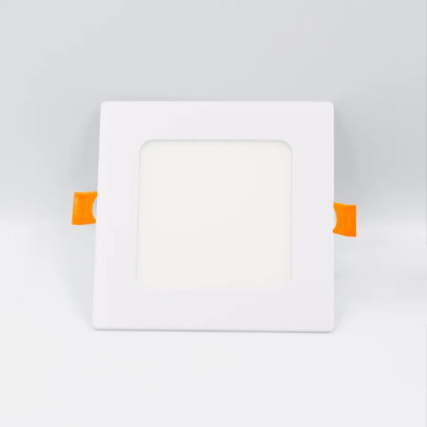LED panel 6W/štvor.,vsad.-biela/tep.