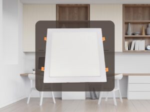 LED panel 24W/štvor.,vsad.-biela/neut.