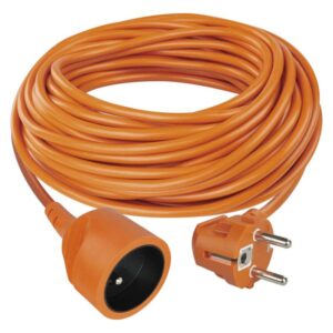 Predlžovací kábel 25 m / 1 zásuvka / oranžový / PV