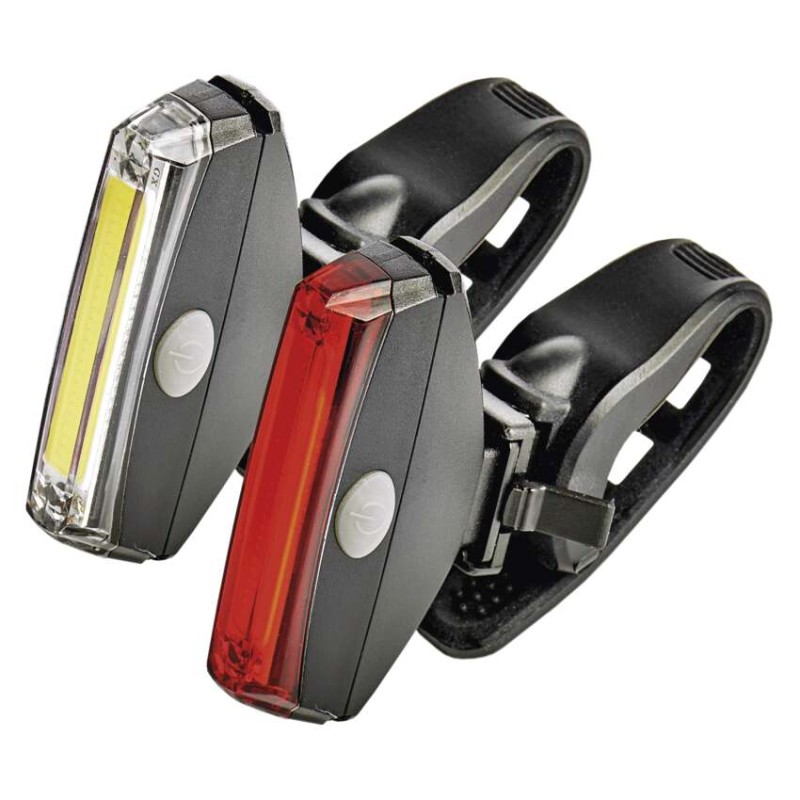 LED predné + zadné sviet. na bicykel P3922 na 2×CR