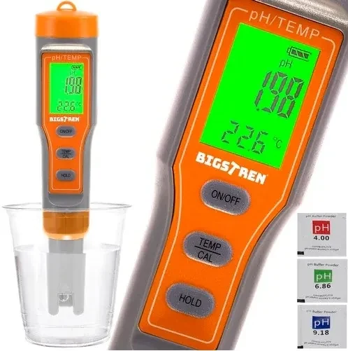pH tester a teplomer