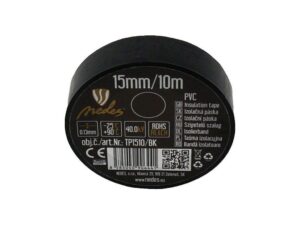 Izo.p. PVC 15mm/10m čierna