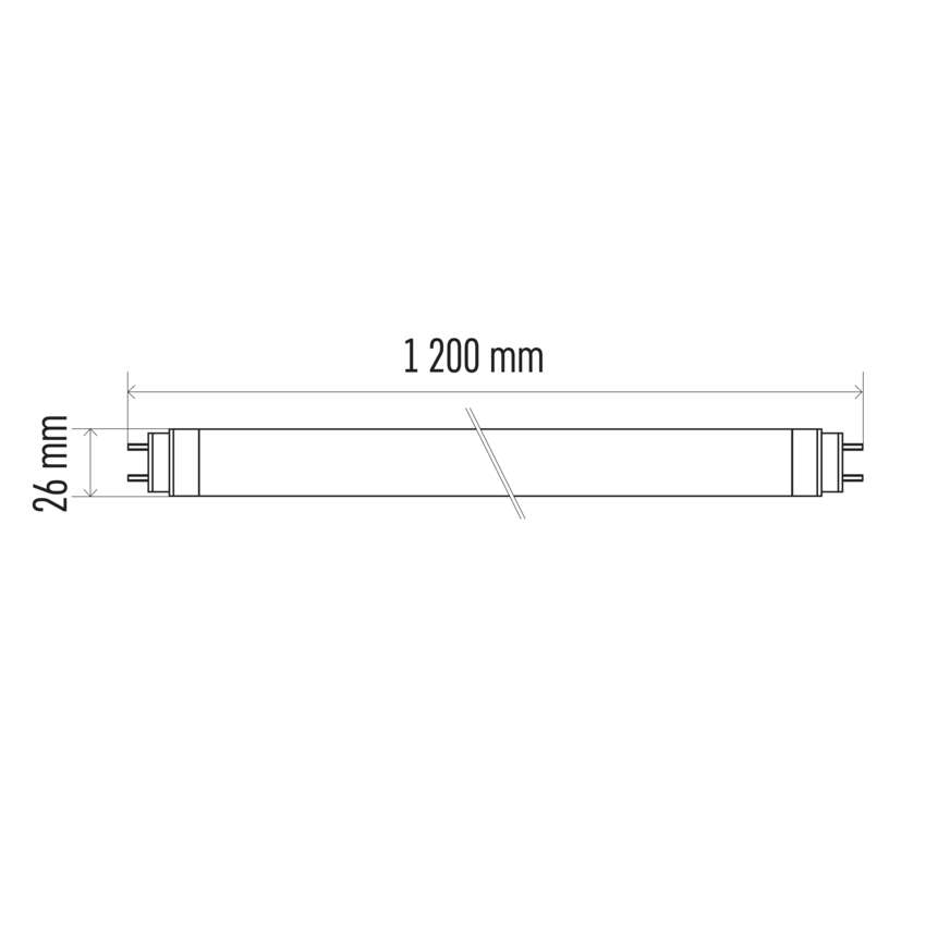 LED žiarivka PROFI LINEAR T8 18W 120cm neutrálna b – Obrázok 3