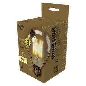 LED žiarovka Vintage G95 4W E27 teplá biela+