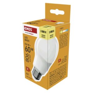 LED žiarovka Basic A60 / E27 / 8,8 W (60 W) / WW