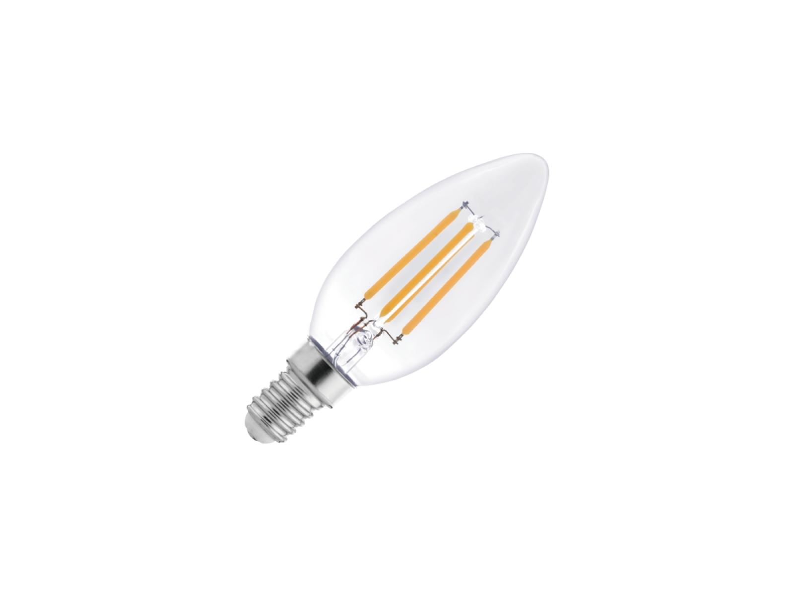 LED Filament 4W C35/E27/3000K – Obrázok 5