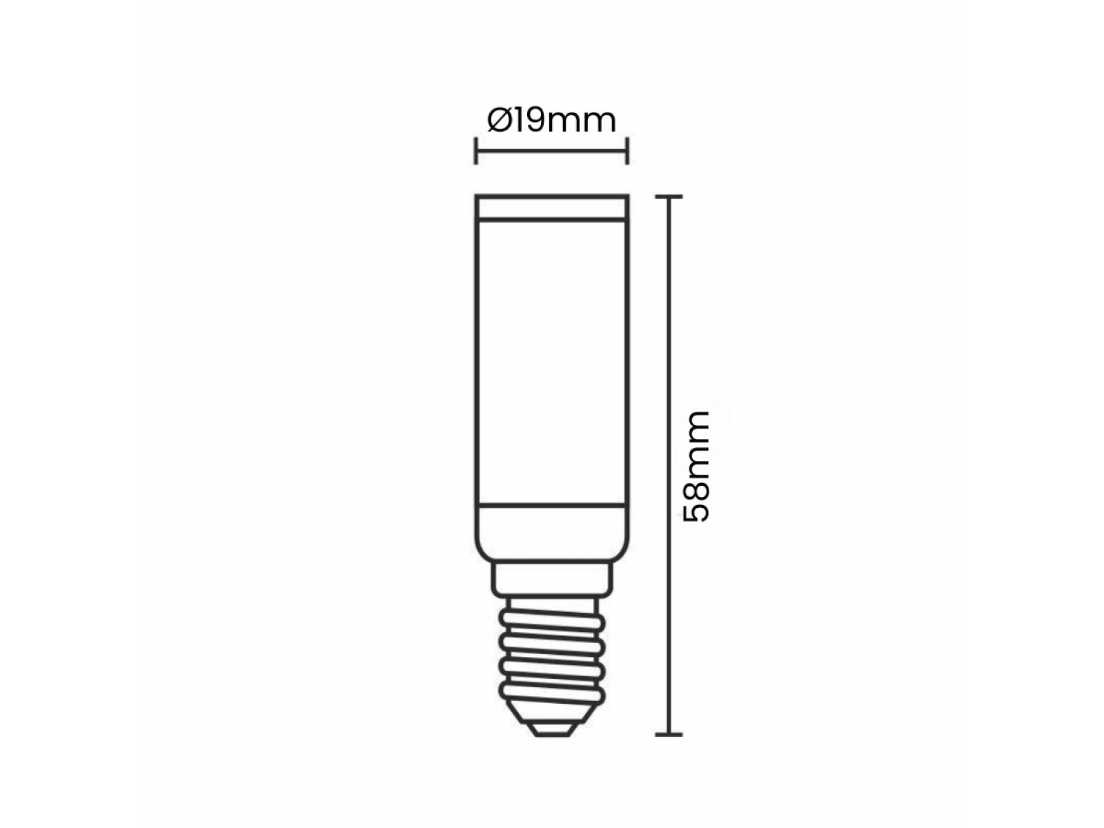 LED E14 4,5W 2800K trubka – Obrázok 3