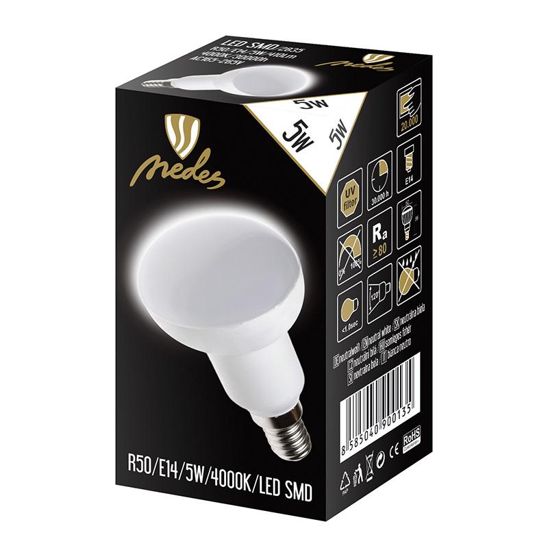Ž.LED R50/5W/E14/neut. – Obrázok 3