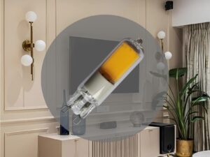 Ž.LED G9 4W 2800K COB sklo
